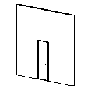 Puerta de madera sin marco